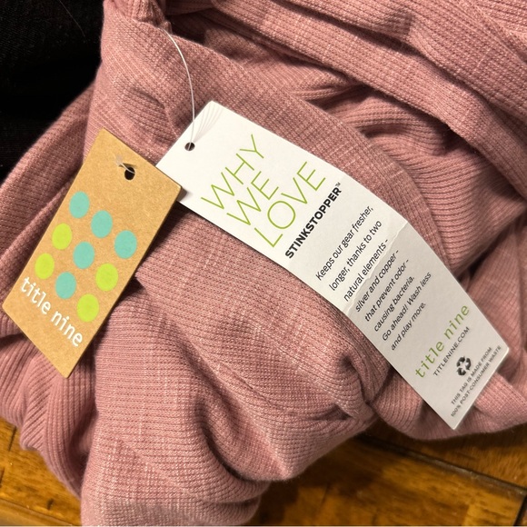 *NWT* Title Nine Pink/Purple Headlands Ribbed Long Sleeve Tee, Size Medium - Picture 11 of 12